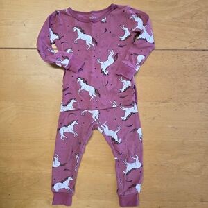 Carter's Maroon Unicorn Pajama Top